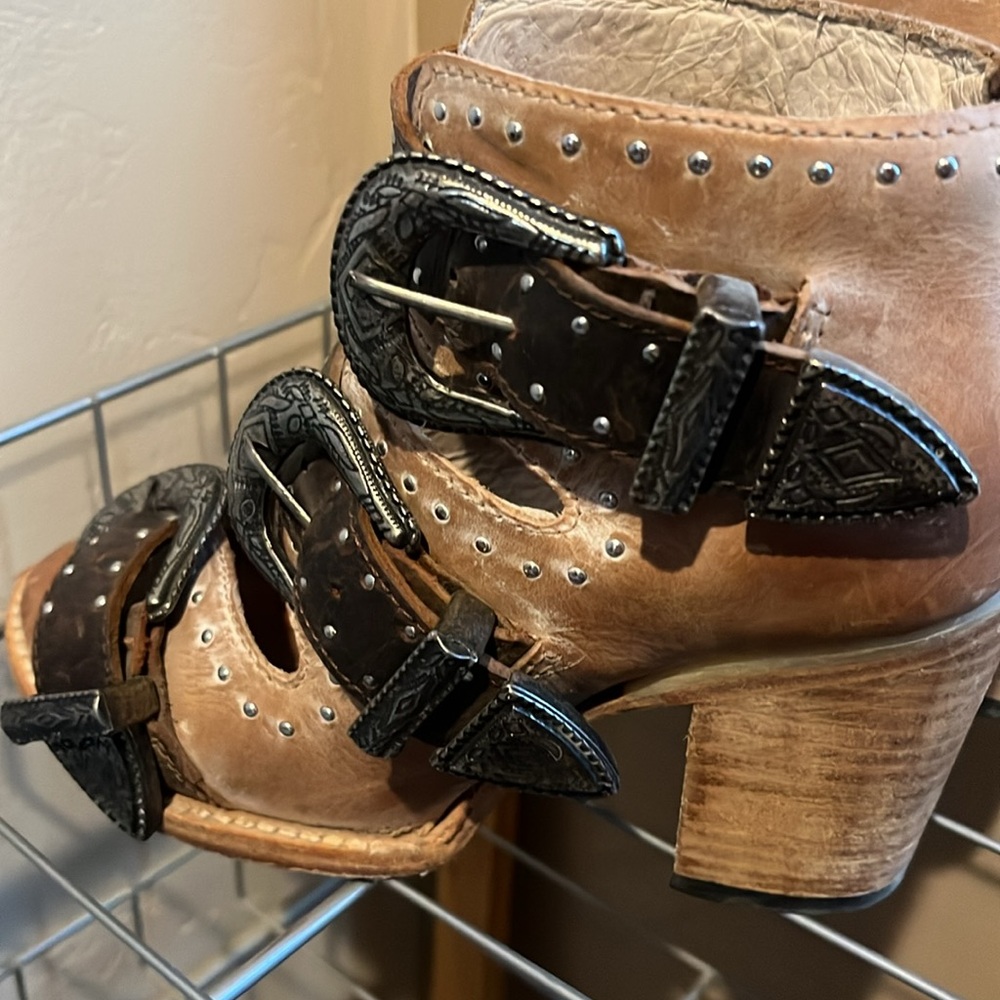 Freebird By Steven Violet Ankle Bootie Sandals - Picture 7 of 10